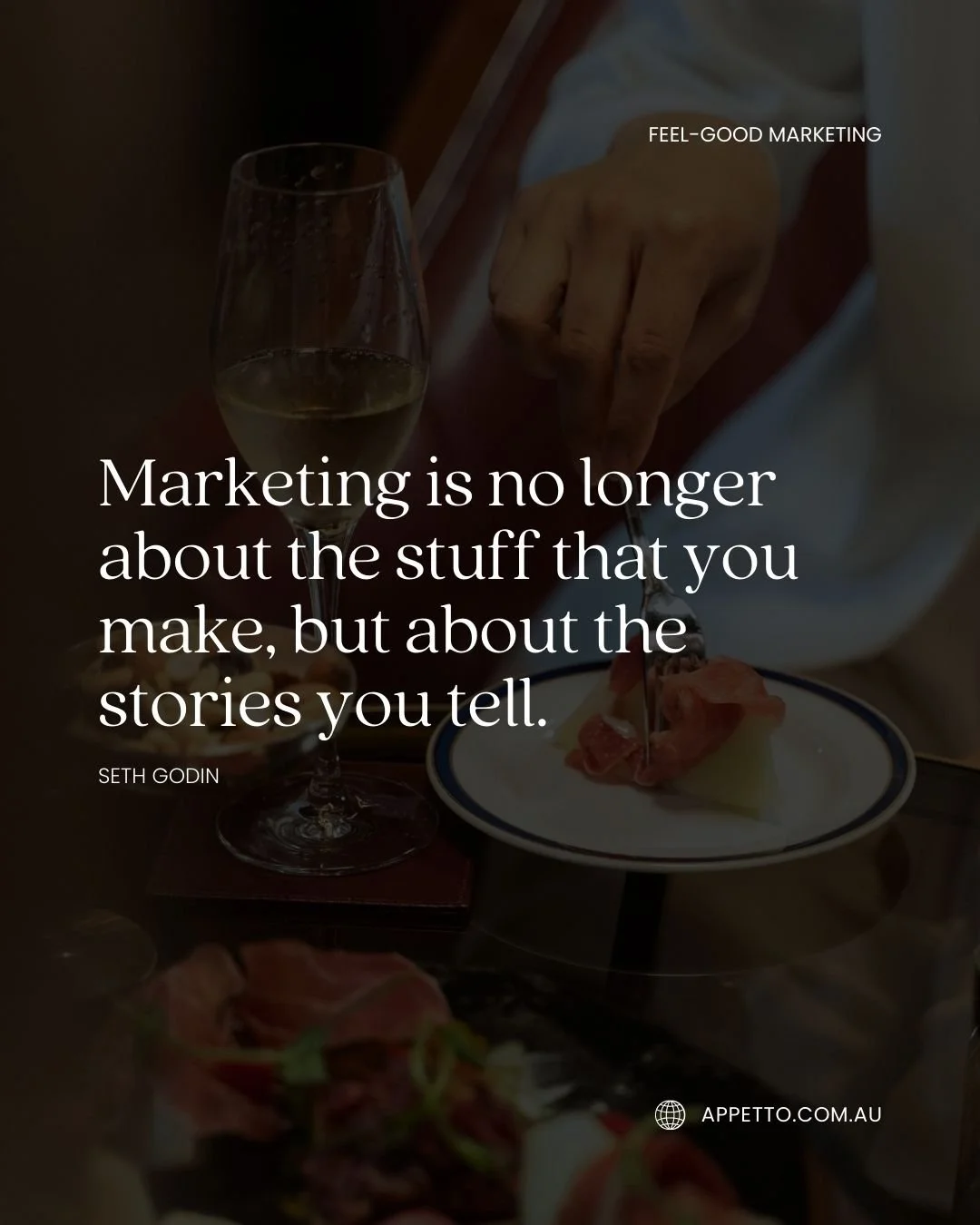 &ldquo;Marketing is no longer about the stuff that you make, but about the stories you tell.&rdquo; &mdash; Seth Godin

Your story is your superpower. Share it with heart. 💛

#FeelGoodMarketing #BrandStory #MarketingWithHeart #Appetto