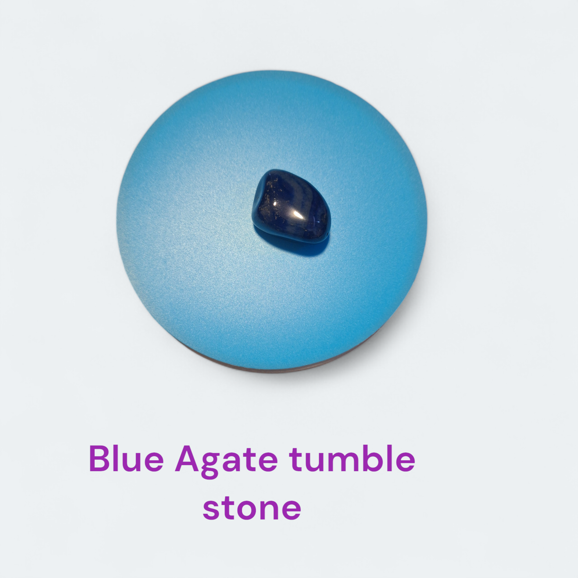 Blue Agate tumble stone