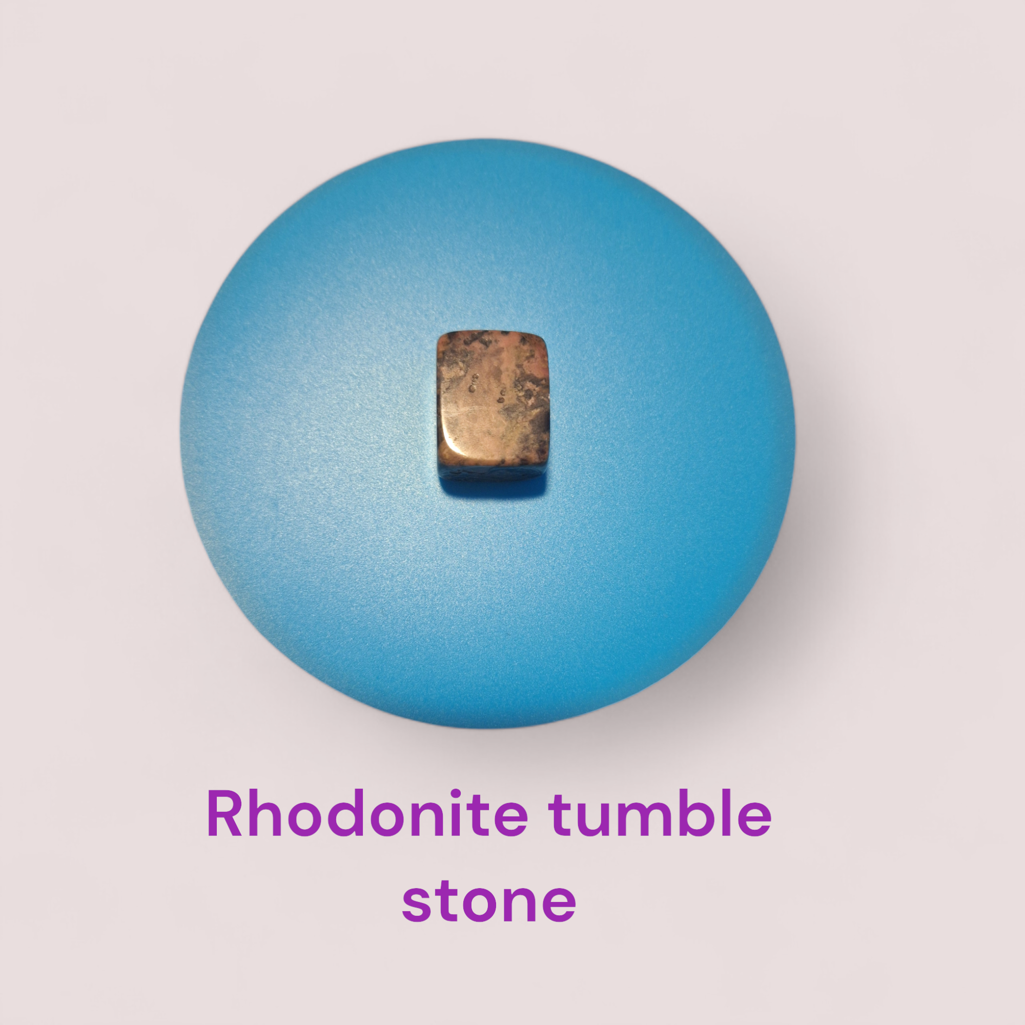 Rhodonite tumble stone