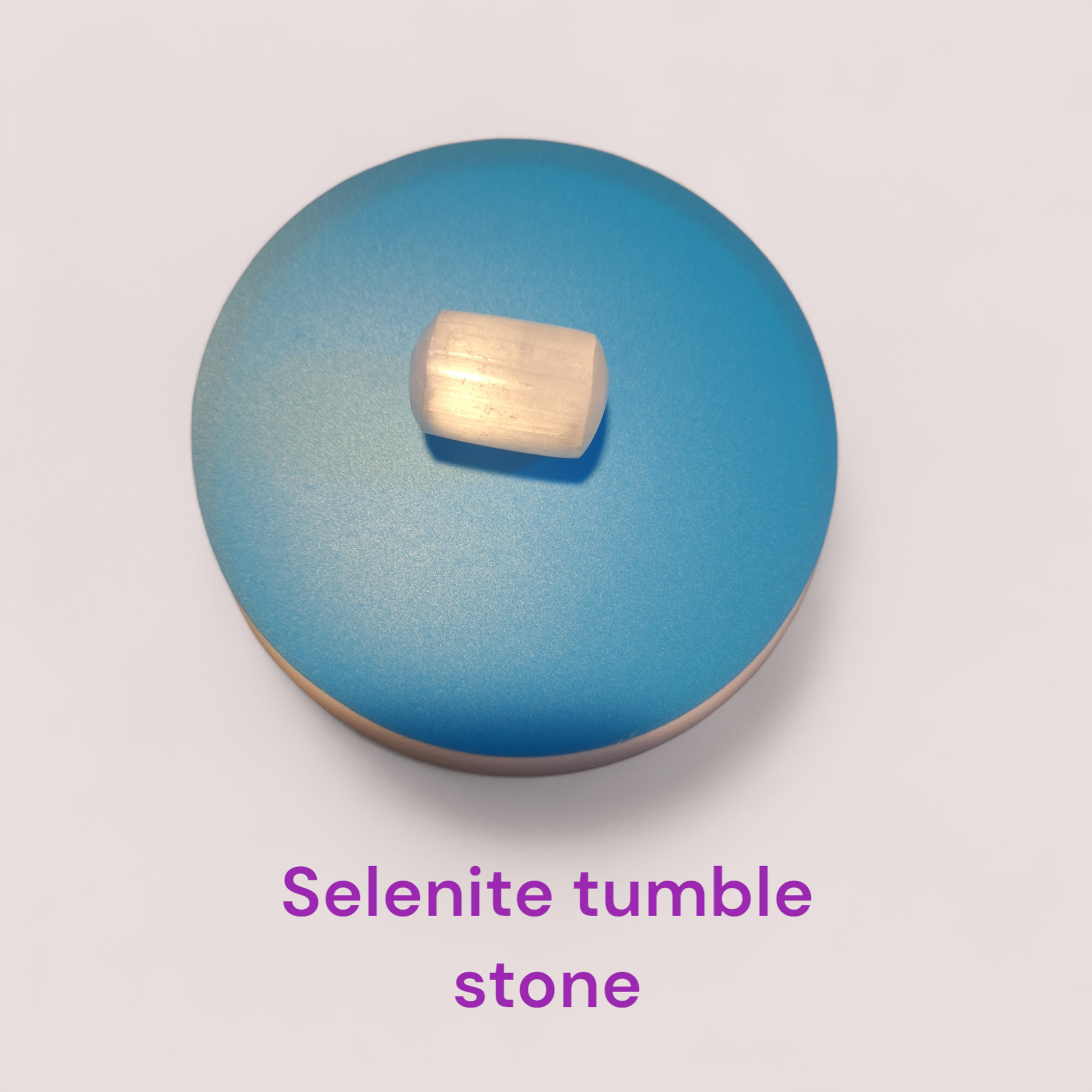 Selenite tumble stone