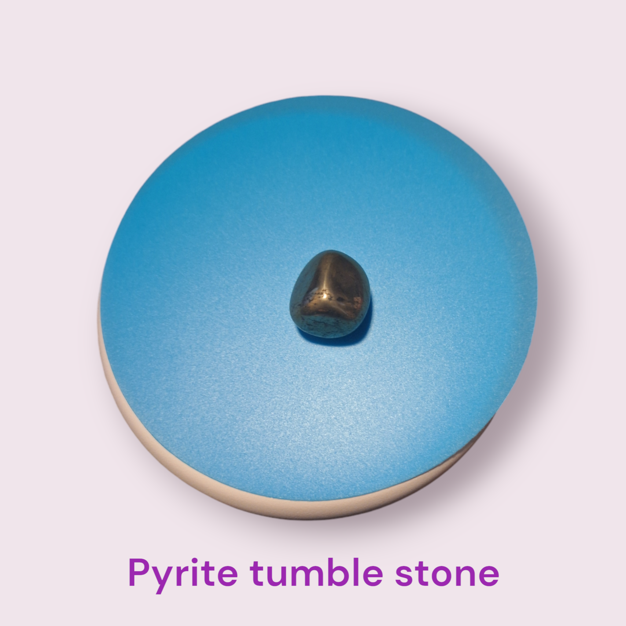 Pyrite tumble stone