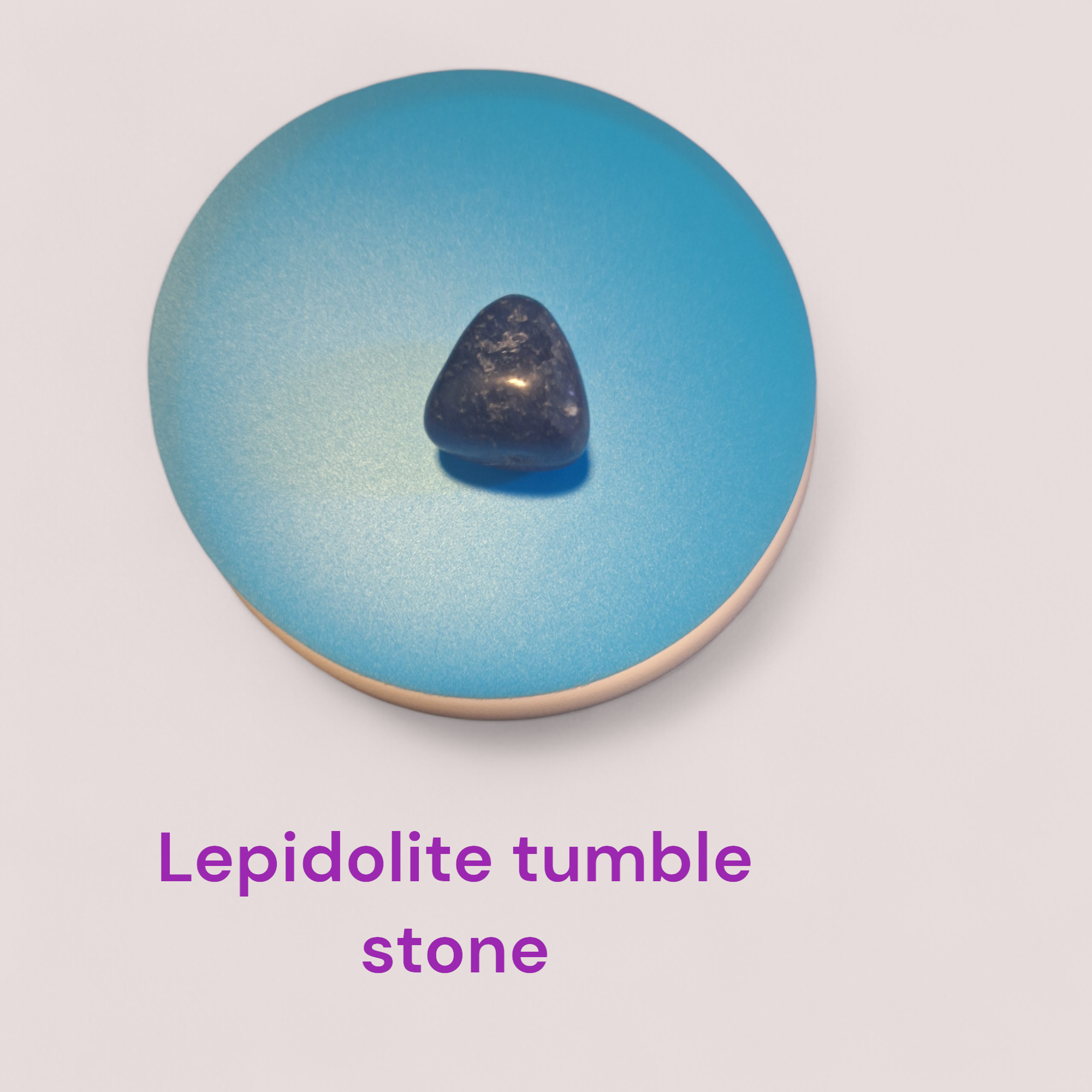 Lepidolite tumble stone