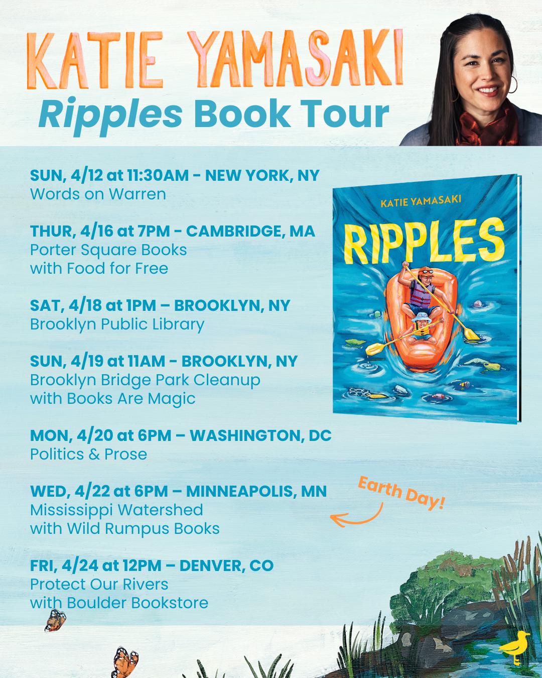 Ripples by Katie Yamasaki book tour dates