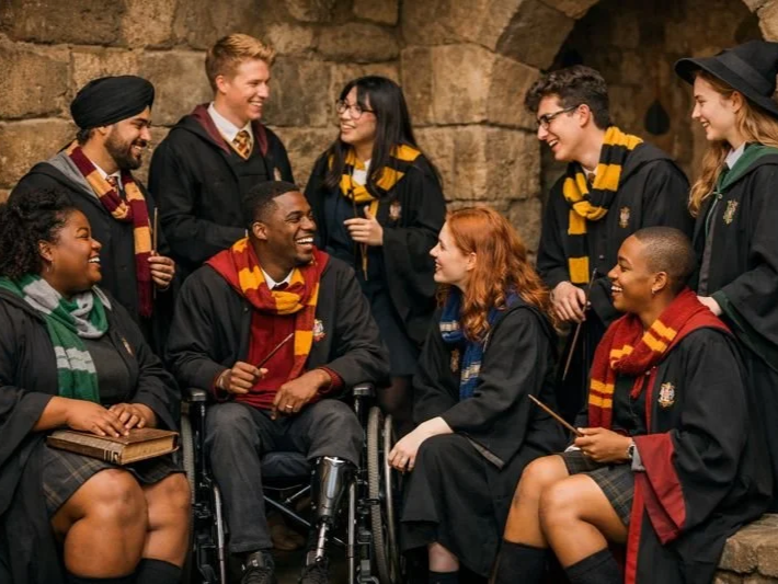 FIRST DAY AT WIZARDING SCHOOL PHOTOSHOOT