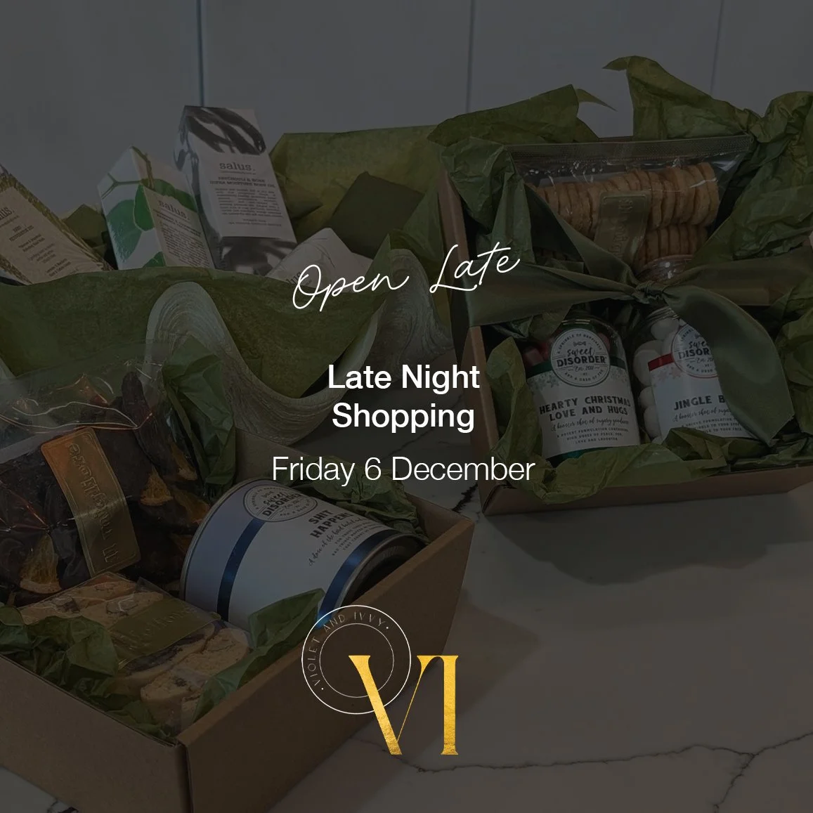 Join us for some Late Night Shopping this Friday!

Our retail department is staying open until close as part of a campaign to support our awesome West Gippsland Hospital workers. 

Head in, cocktail happy hour starts at 5.30pm, browse our collections