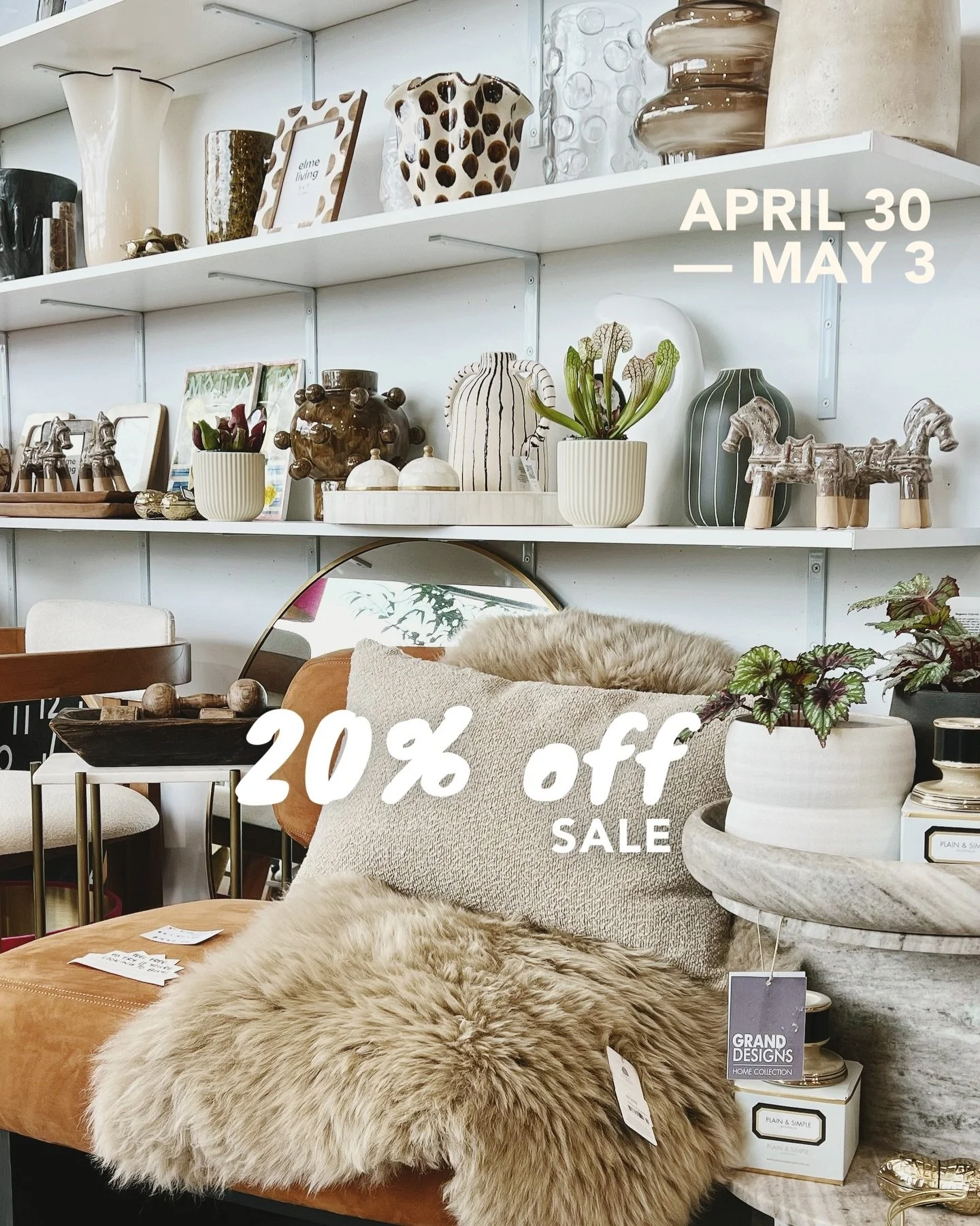 Mother&rsquo;s Day Sale: this Thursday&ndash;Sunday is here to spark your most thoughtful (and creative) gifting ideas &hellip; here&rsquo;s a few to get you started🤭❤️&zwj;🔥

*sale excludes: art, plants, furniture*