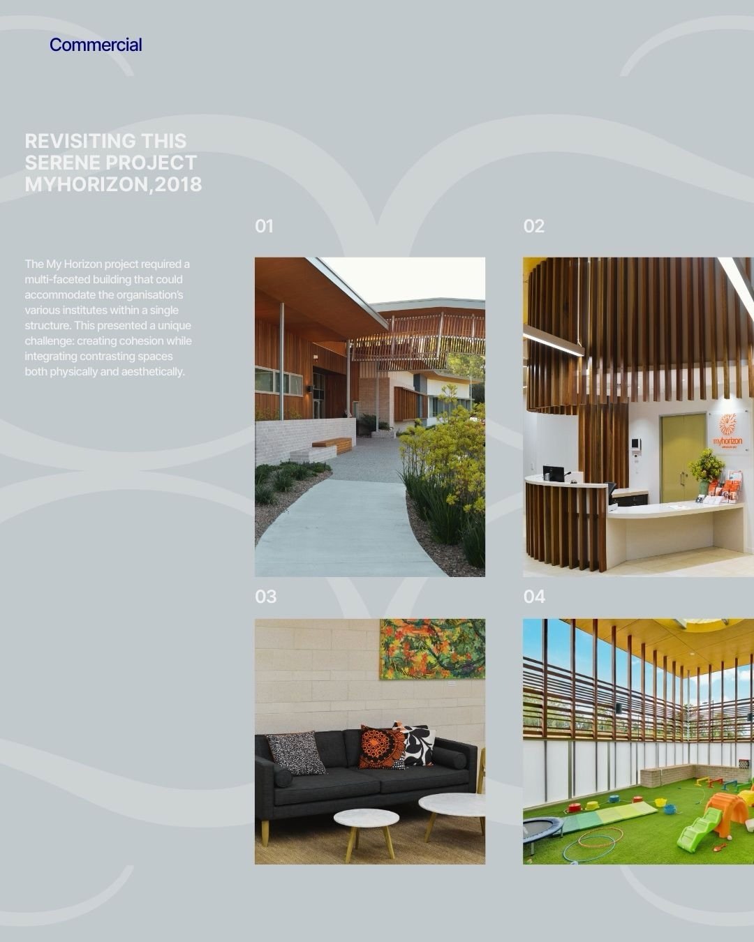 My Horizon, the challenge was bringing multiple institutes&mdash;each with it's own identity, purpose, and spatial requirements&mdash;together under one roof.

Rather than treating these differences as obstacles, the design embraced them as opportuni