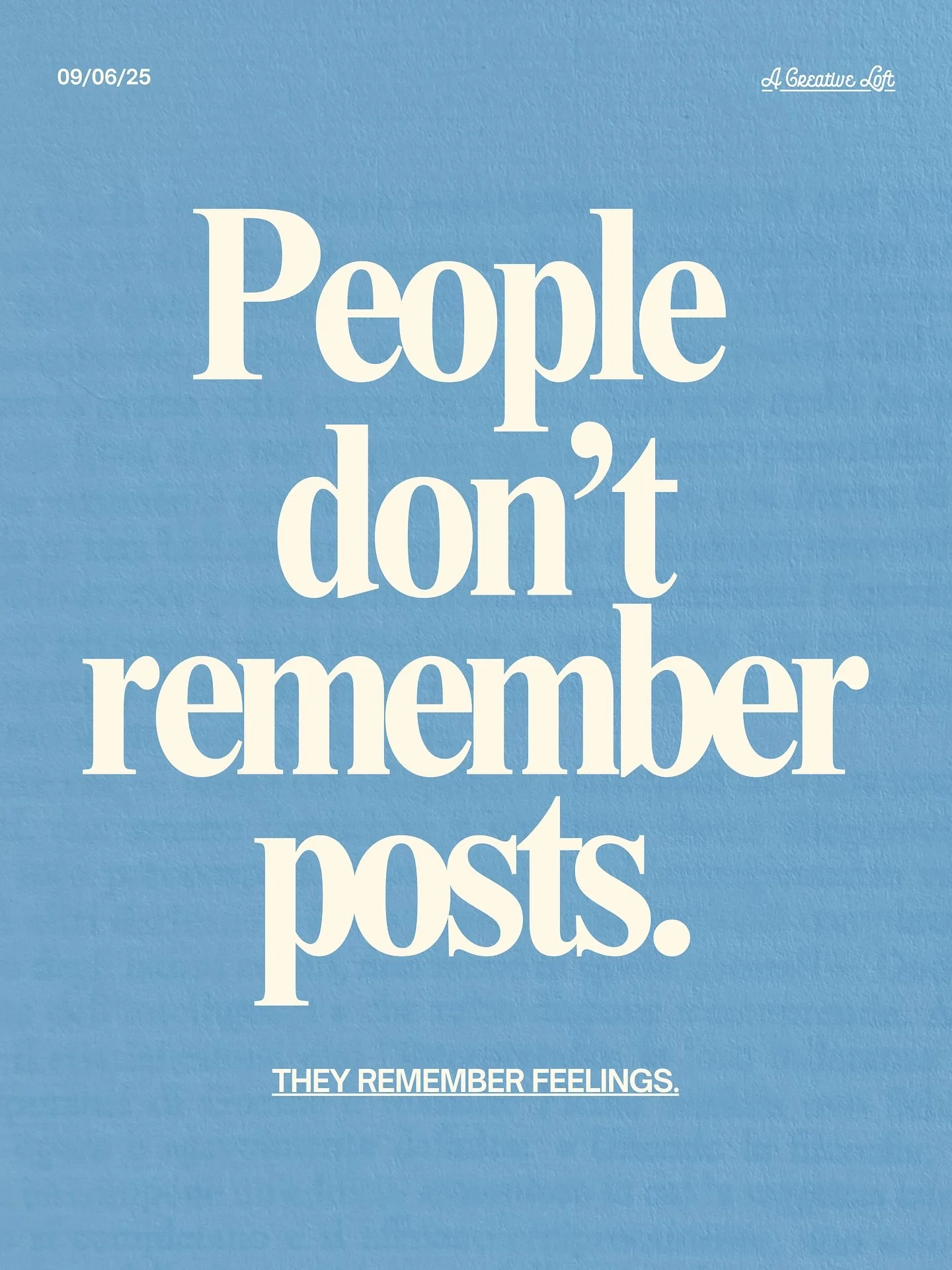 Your last viral post? Already forgotten. 📉

But that comment saying &lsquo;I needed this today&rsquo;? Still living rent-free in your head. We all need this reminder at times. 

Behind every scroll is someone craving connection, not perfection. Whet