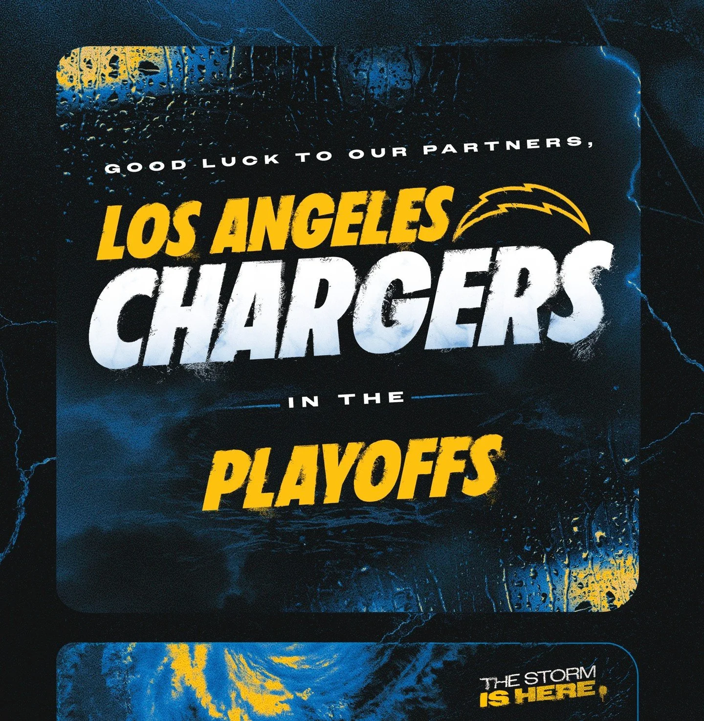 As a proud partner of the Los Angeles Chargers, we&rsquo;re wishing them the best of luck as they head into the playoffs and will be cheering them on as they face the New England Patriots this Sunday. Go Bolts! 

#LosAngelesChargers #EastersealsSoCal