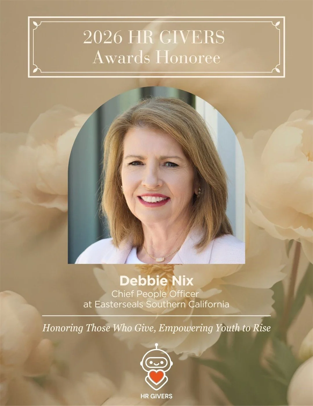 Big news! Debbie Nix, Chief People Officer, was honored as a 2026 HR GIVERS honoree. Debbie leads with heart&mdash;mentoring job seekers, giving back to our community, and championing inclusion every day.

Drop a 🎉 to congratulate Debbie!

#HRGivers