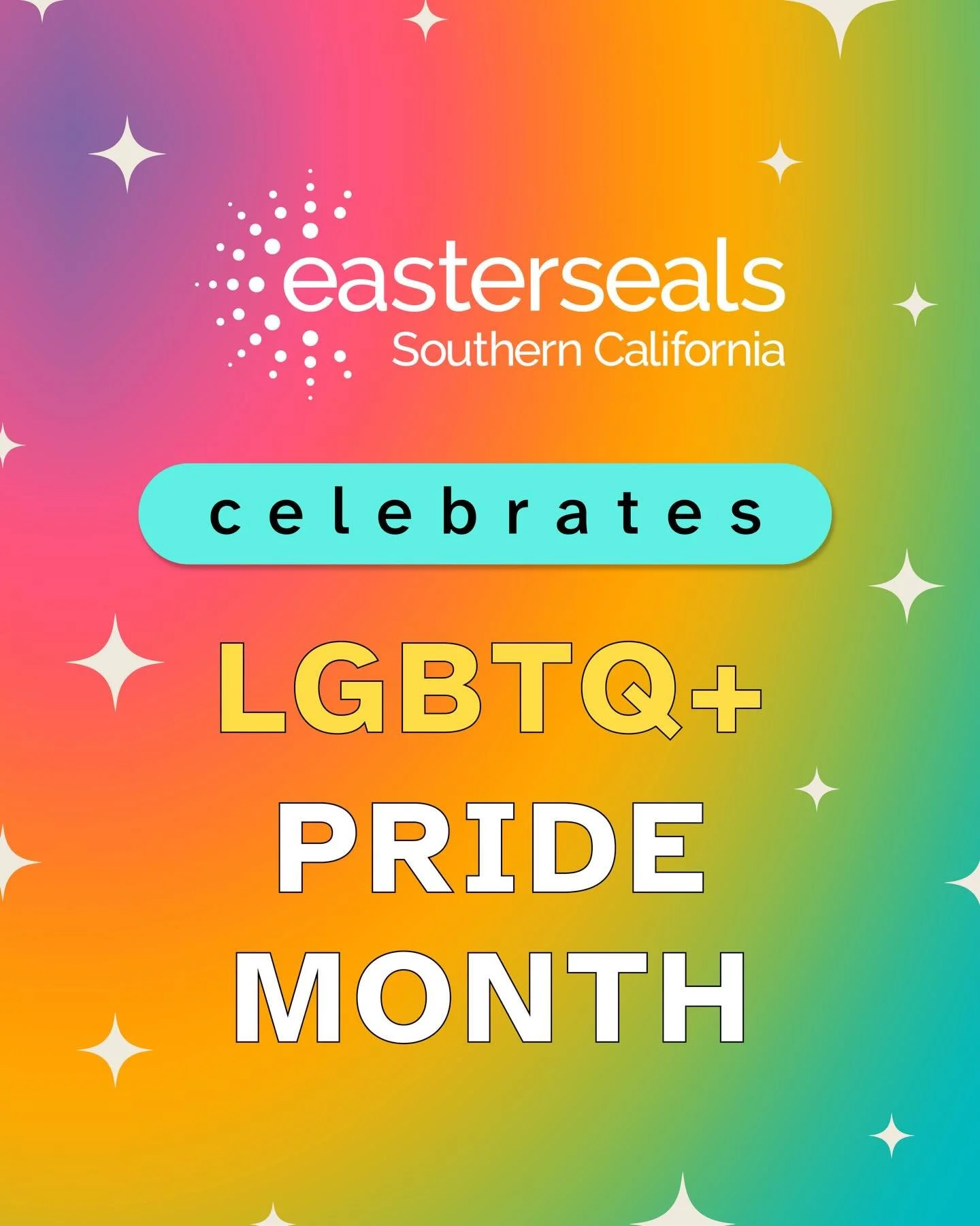 Pride is about being seen, valued, and celebrated for who you are 🌈🧡

This month and every month, Easterseals SoCal stands with the LGBTQ+ community. We celebrate identity, uplift lived experiences, and believe everyone deserves to feel a true sens
