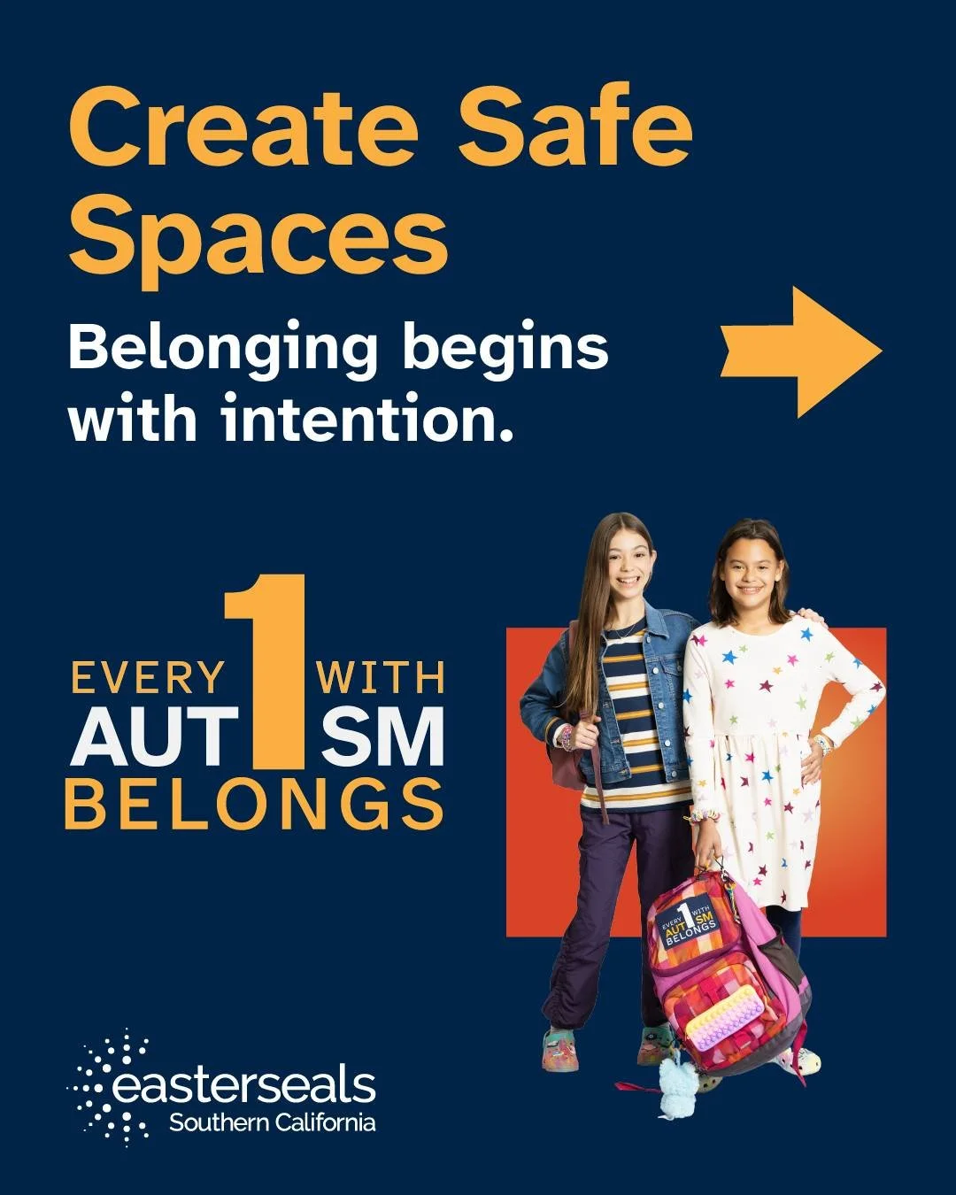 Belonging starts with small, intentional actions. 

Something as simple as dimming the lights, lowering our voices, or keeping routines can help create spaces where people feel respected and supported.

Learn how you can take action at EastersealsAut