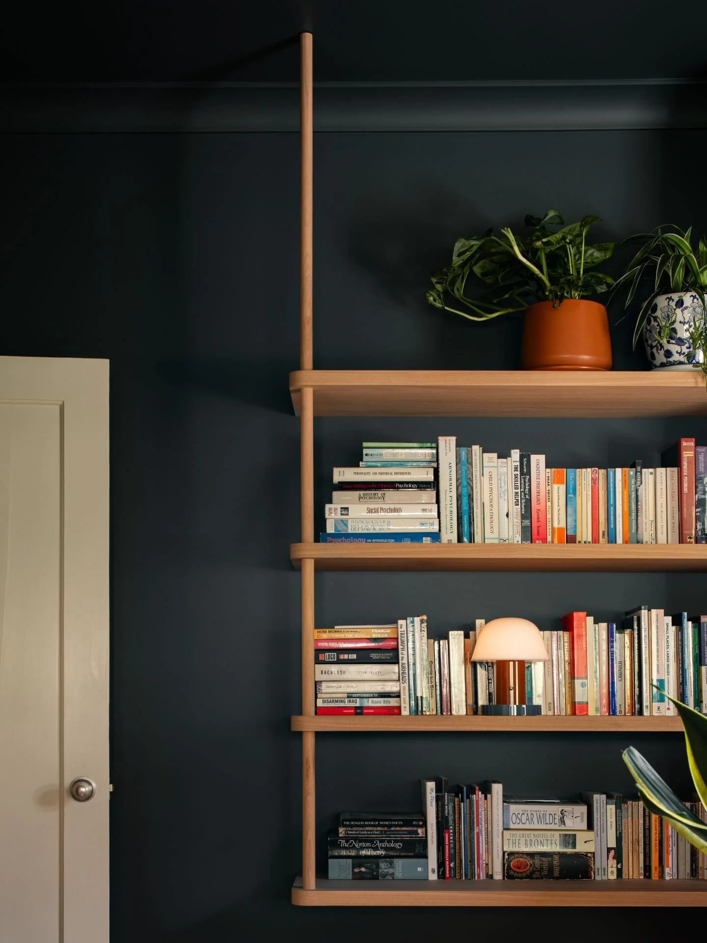 (Stylish) book storage was the brief. It&rsquo;s that colour transition that&rsquo;s filled our cups. 

LAGOM HOUSE | Study 

📷 @anjieblair 
🔨 @nicholaselliottbuilding @crescon_joinery