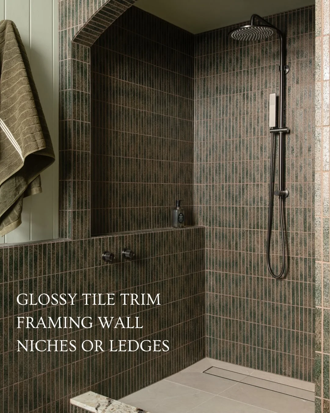 We have opinions about bathrooms. Strong ones. Decision fatigue happens on renovations every day and these are three things you won&rsquo;t see spec&rsquo;d in our projects, bathroom edition. 

1. Please mitre your tiles, and if your tiler says they 