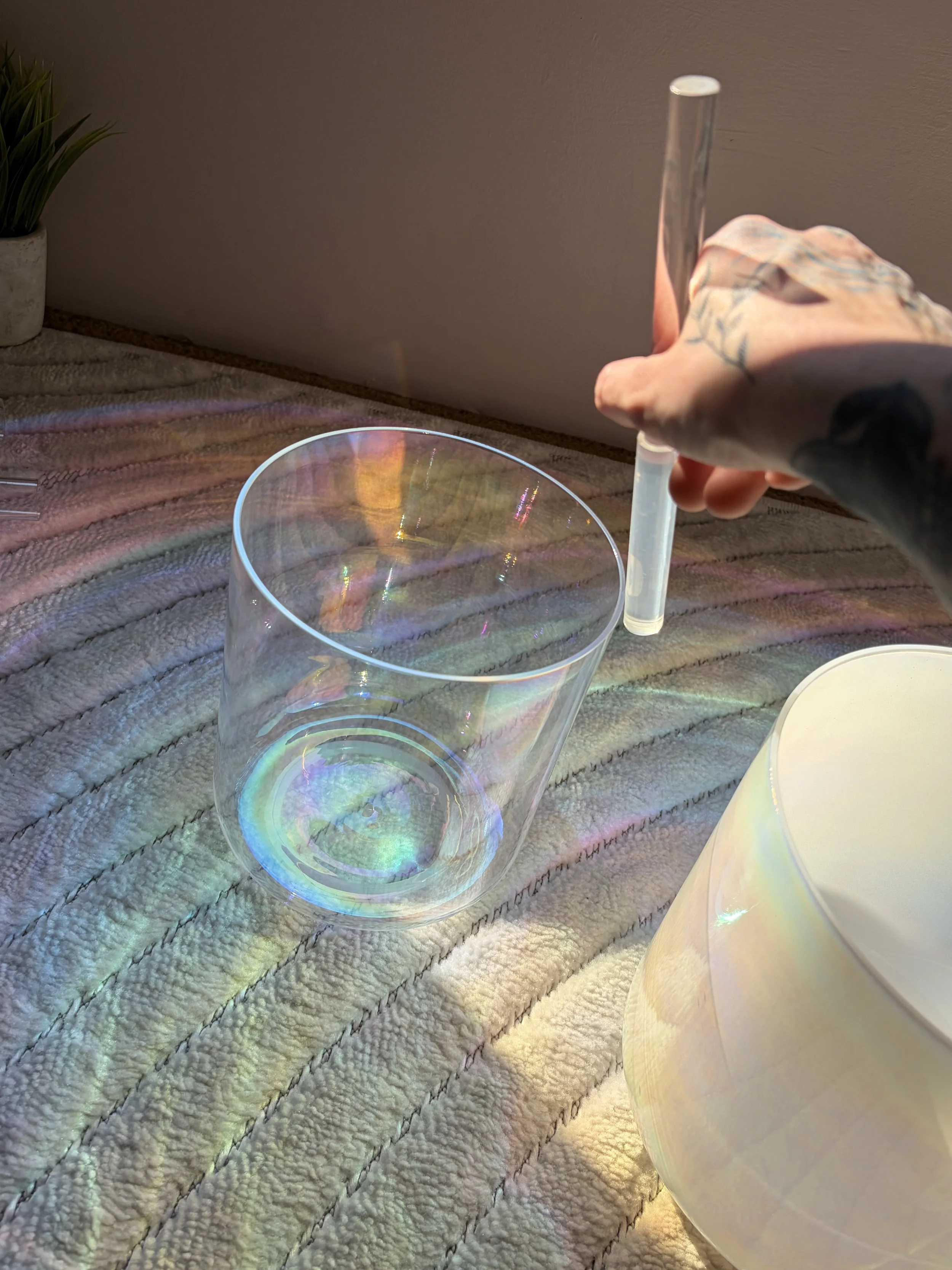 Clear Quartz Silicone Wand