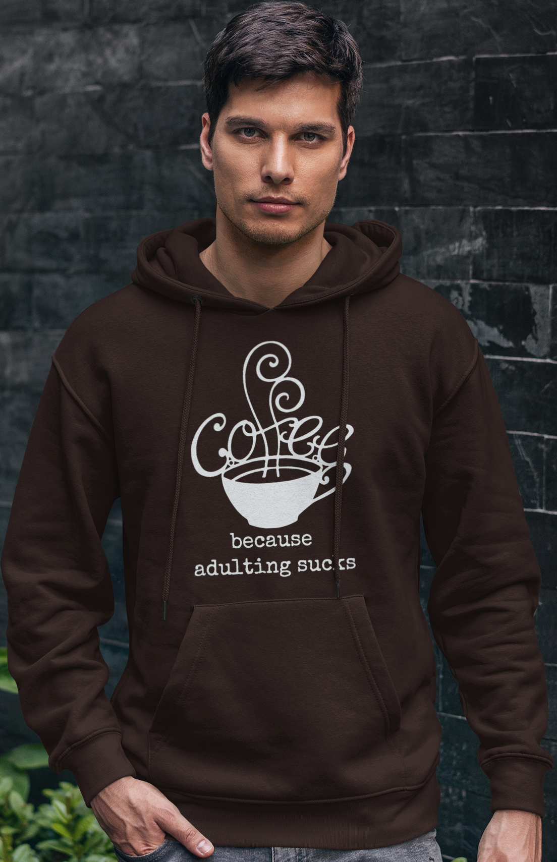 adulting hoodie brown.png