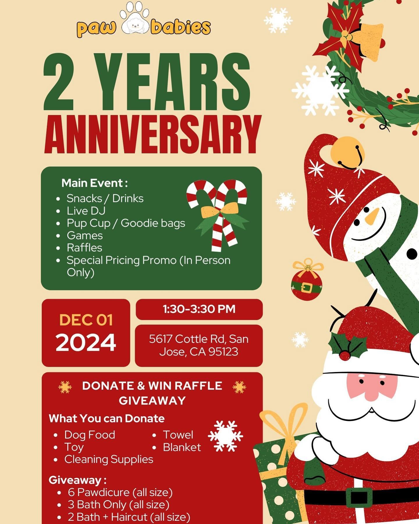 Join us for our 2 years celebration 🥳 
‼️ Win Raffles &amp; Get Special Pricing Promo &hearts;️