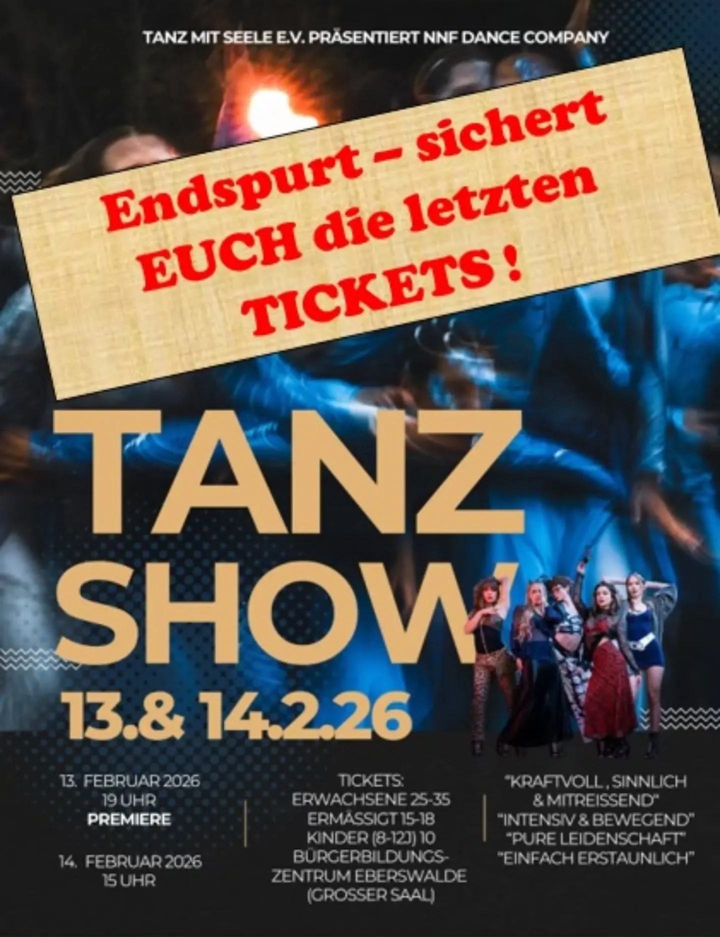 Alle Vorbereitungen laufen auf Hochtouren und es sind nur noch wenige Tickets vorhanden.