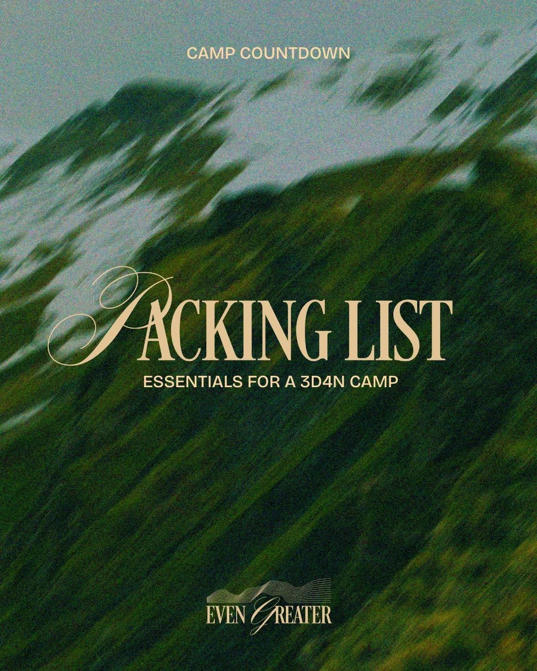 T-8 DAYS TO CAMP! ⛺🔥

As you pack your bags, don't just prepare for a trip &mdash; prepare your heart. Come expectant. Come hungry. Come ready for all that God wants to do in and through you.

✔️ Check your packing list! Dont forget your passport an