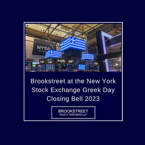 Brookstreet at the New York Stock Exchange Greek Day Closing Bell 2023