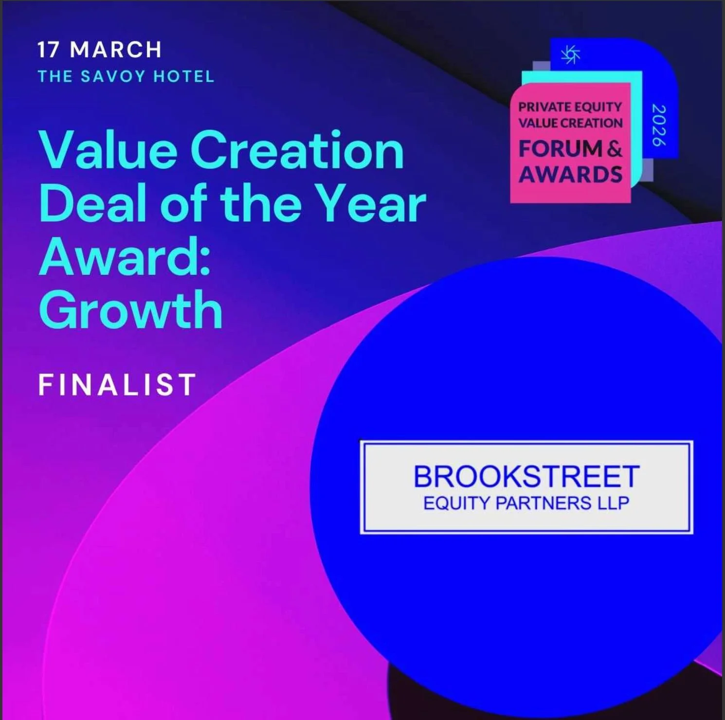 Brookstreet: Actum Value Creation Awards March 2026