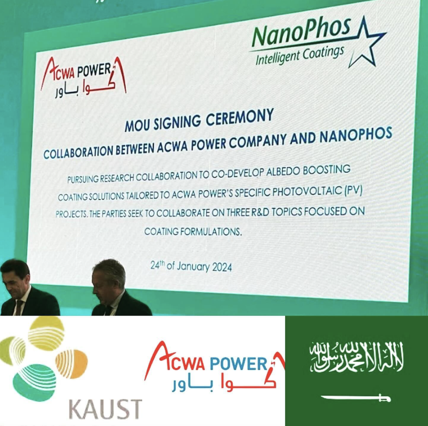 NanoPhos MOU with ACWA Power