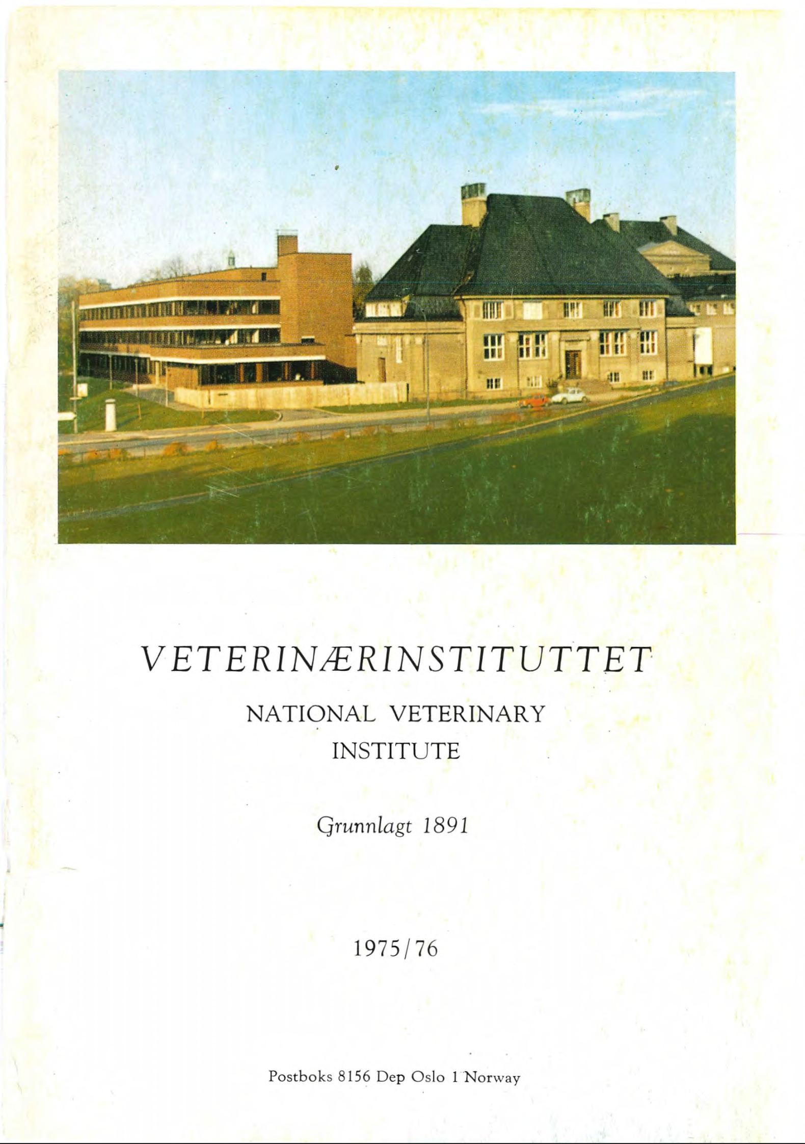 Om Veterin rinstituttet Livsvitenskapshistorie om-veterin-rinstituttet-livsvitenskapshistorie