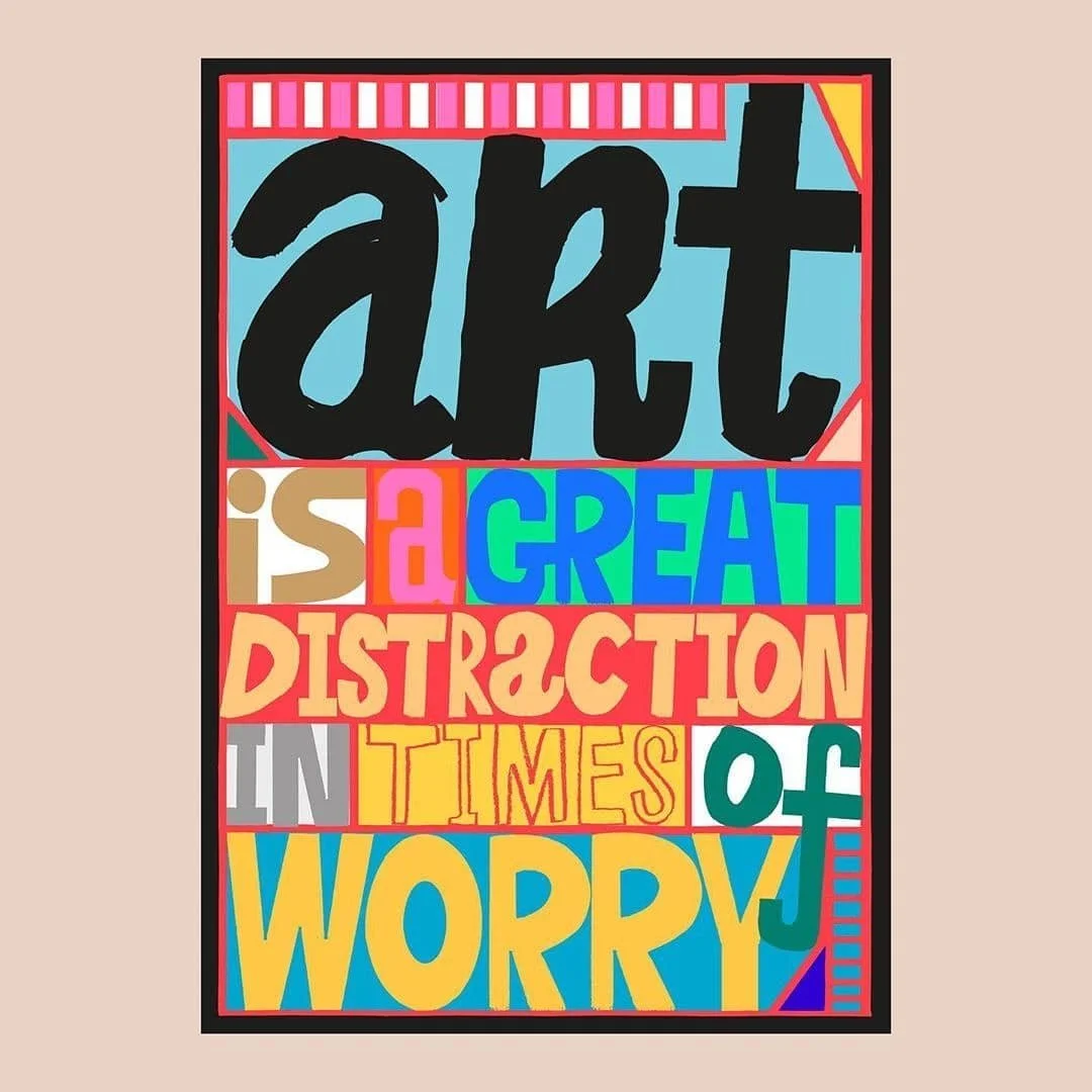 Here&rsquo;s some positive thoughts in strange times from Glug speakers @rude.studio! We absolutely love their work, take some inspiration and get creative this weekend! What affirmations are you making at the moment? Make a poster out of it &amp; re