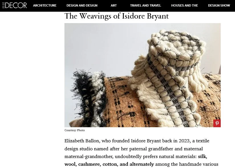 Elle Decor Italia - January 2024
"Heimtextil 2025: Our Favorites From the Fair in Frankfurt"