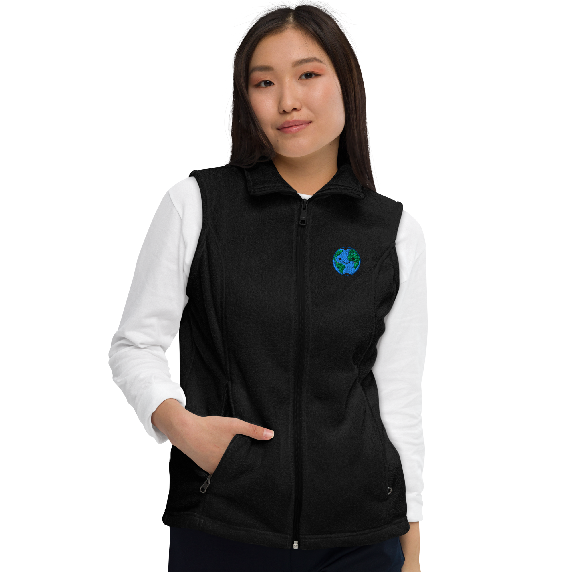 womens-columbia-fleece-vest-black-front-699802b70e1b3.png