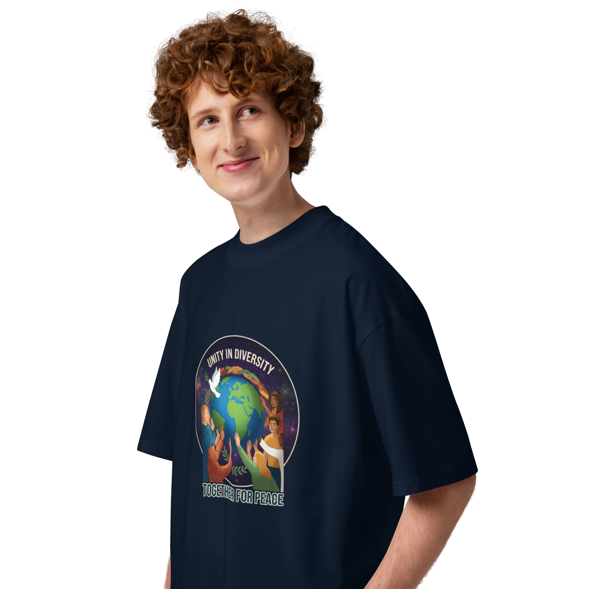 unisex-organic-oversized-high-neck-blaster-2.0-t-shirt-french-navy-left-6a36304549a9a.png