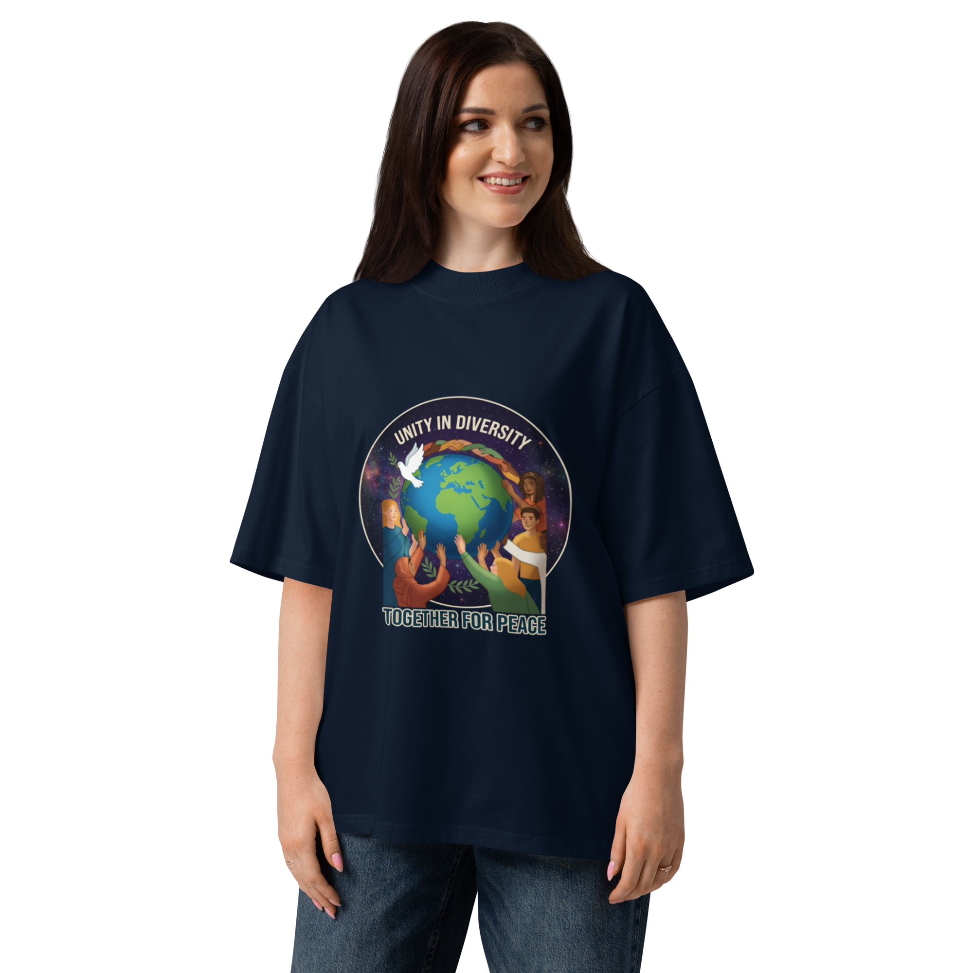 unisex-organic-oversized-high-neck-blaster-2.0-t-shirt-french-navy-front-6a3630454cb8b.png