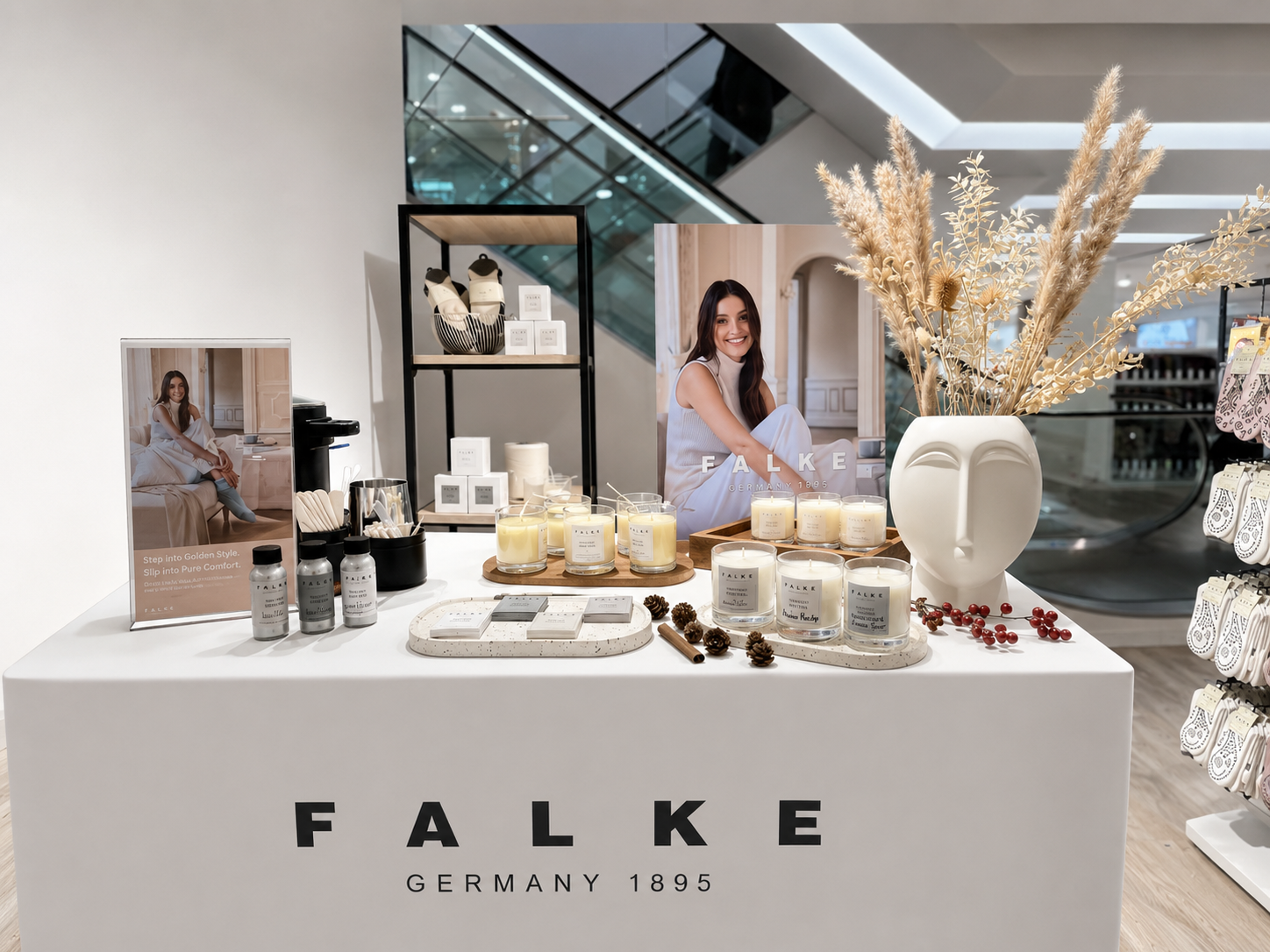 Flower Bar in einem Lacoste Store