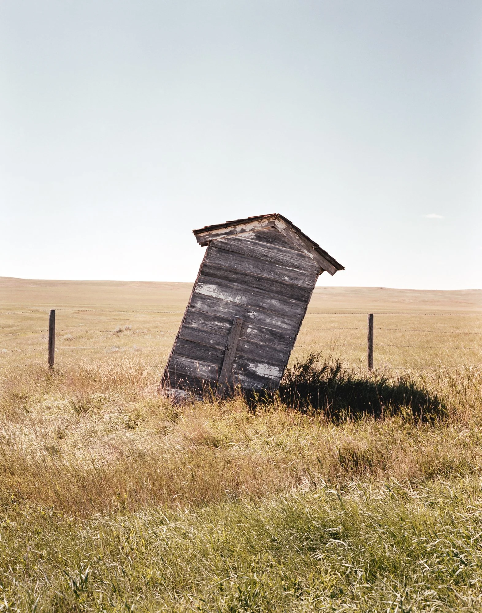 Leaning Outhouse, North Dakota