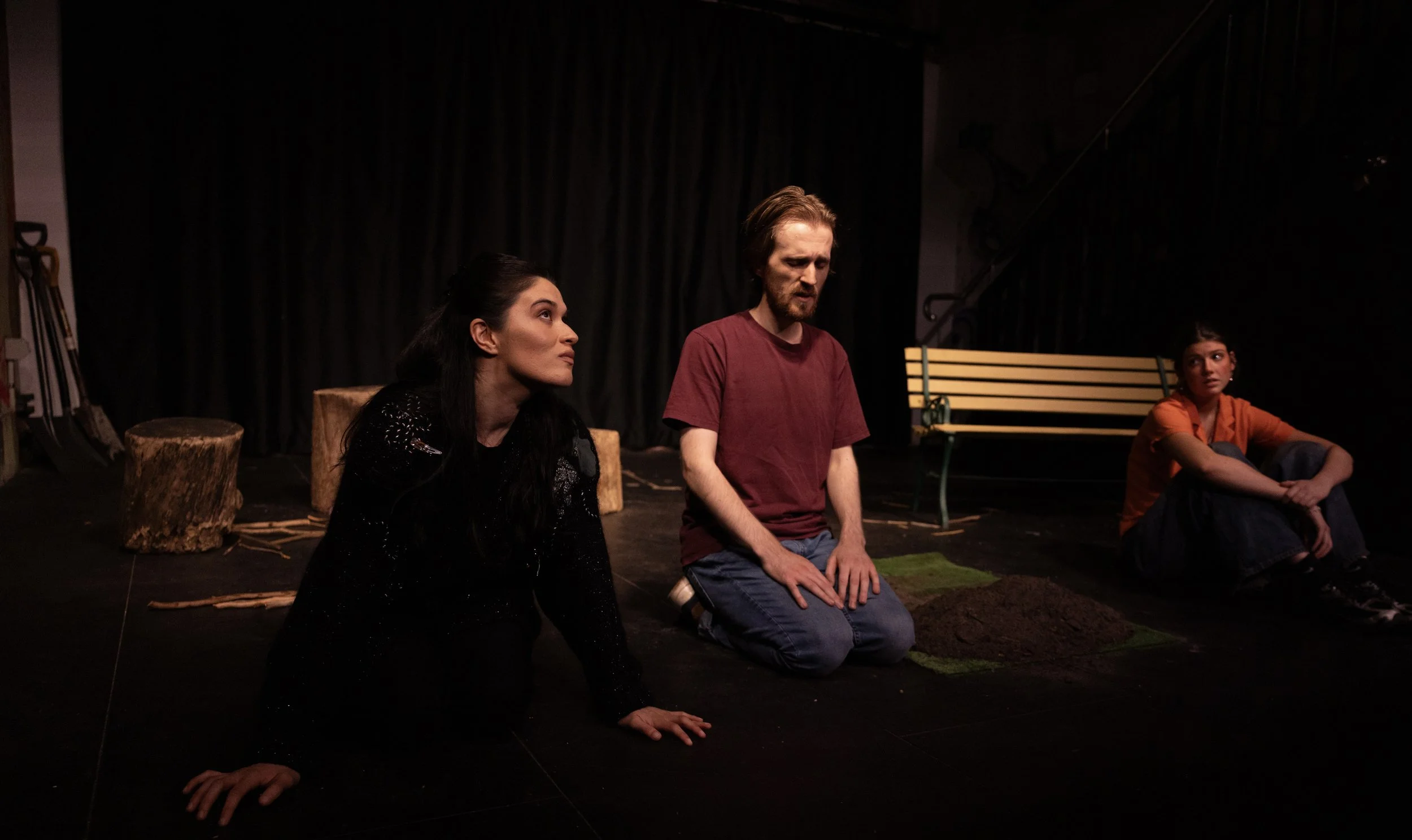 Andrea as 'Rhea' in Sydney Fringe Show 'Pigeon'