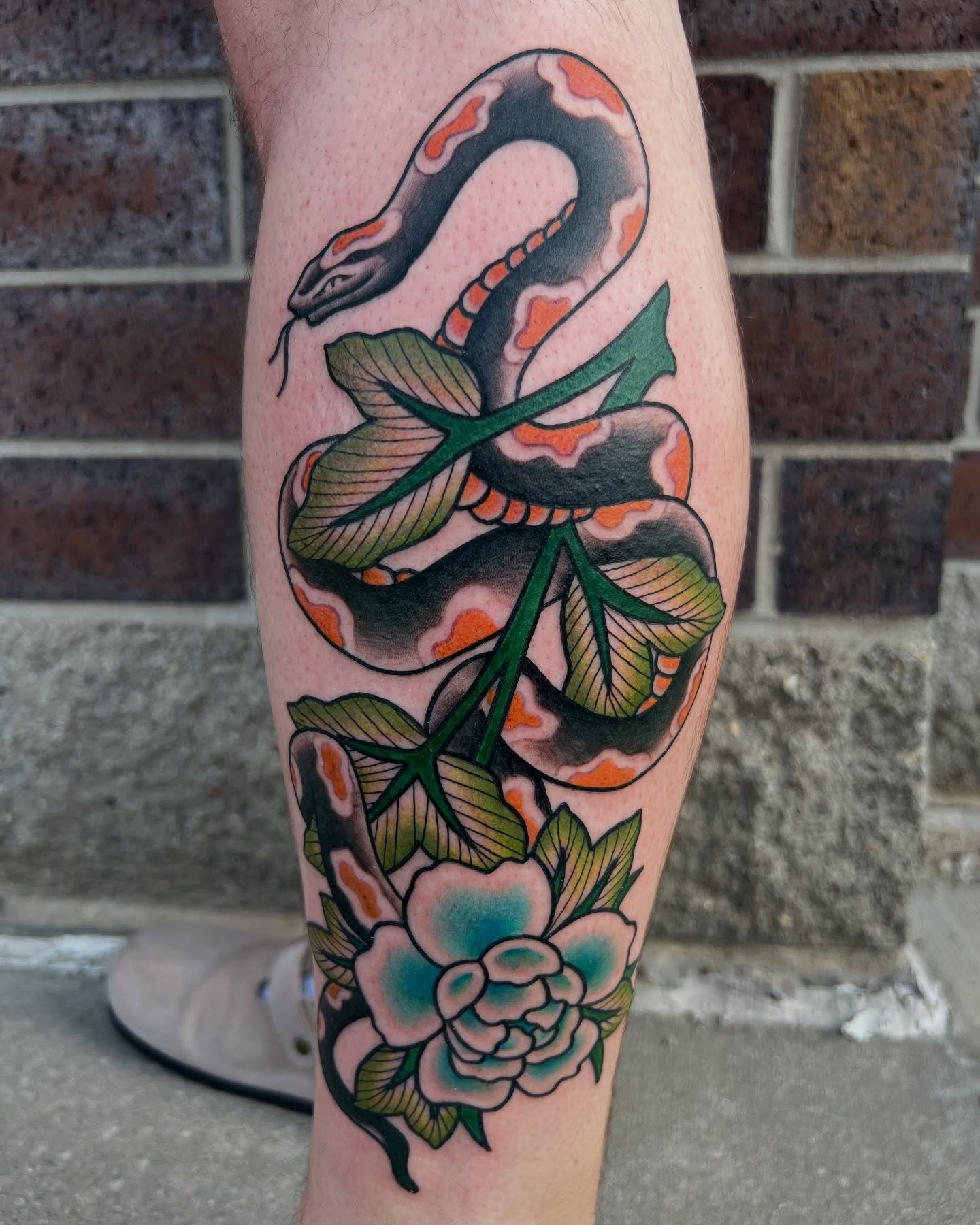 I love tattooing my personal art:)
I’m sooo happy with how this turned out and so grateful to be where I’m at today! I have the best clients ever 💗