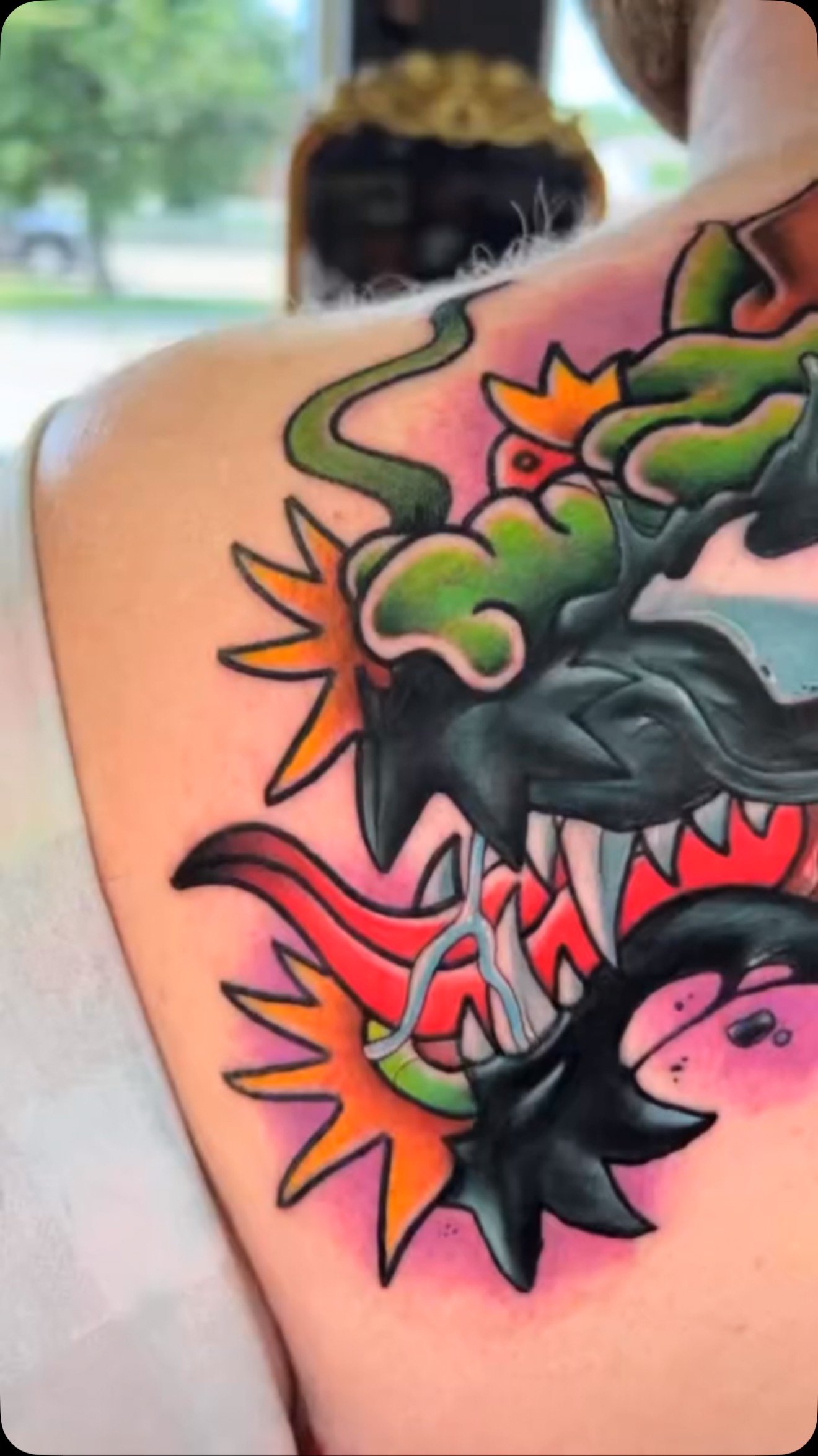 My first big collab with @kalvin.rosario.tattoos ! 🐲