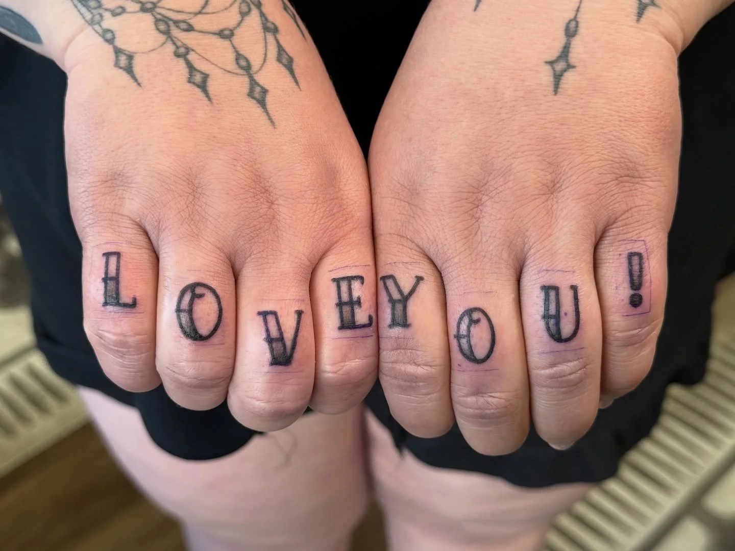 We love cutsie finger tattoos!