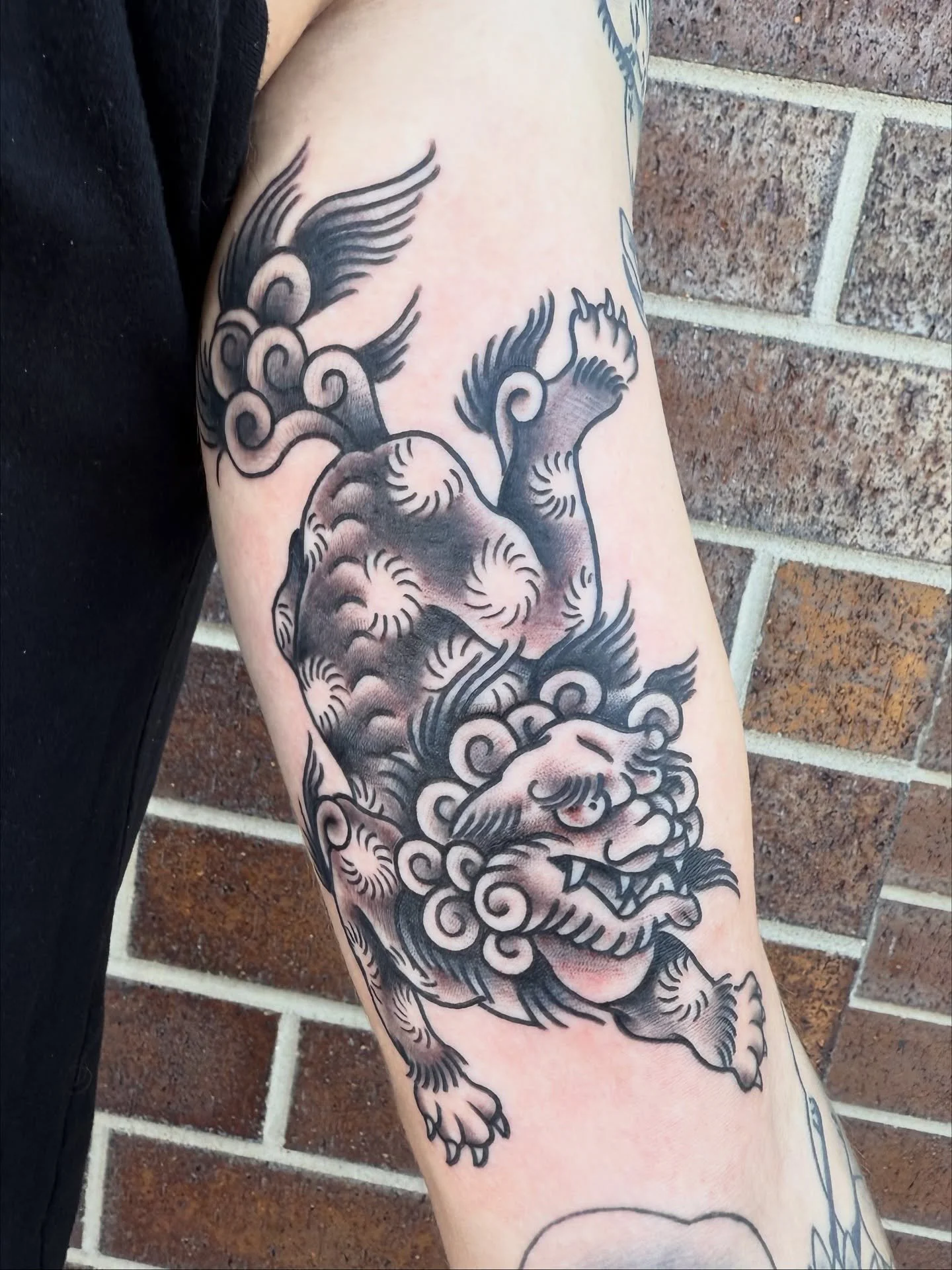 Super cool foo dog! All the lighting, all the closeups. Background next session. :)
I’ll be in for walk in Wednesday tomorrow! 11-6pm. I’ve got tons of flash available. Let’s do some fun tattoos! 🖤