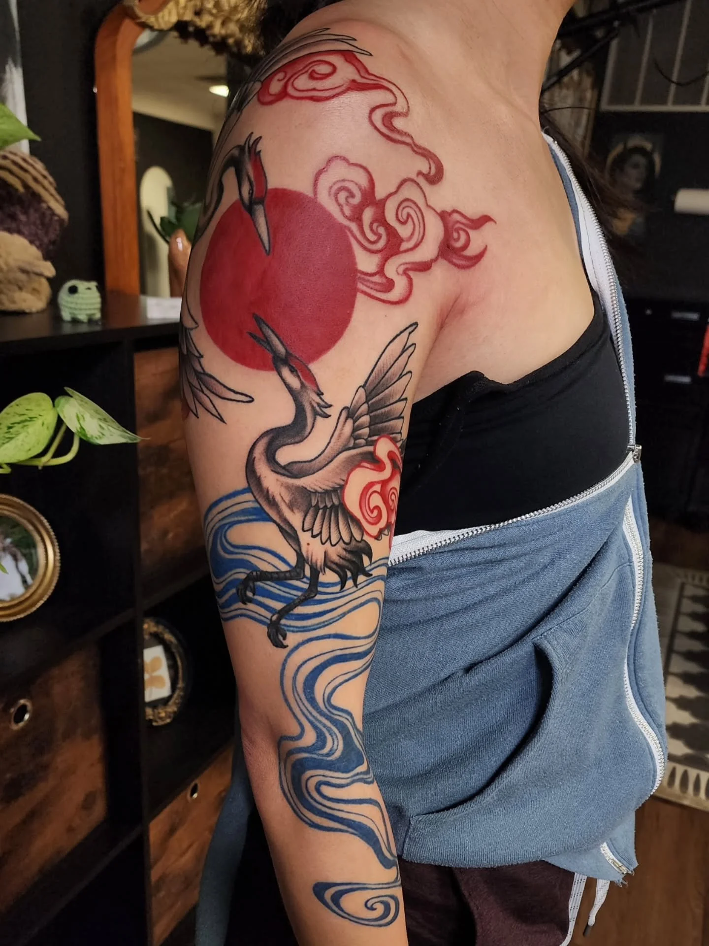 Some bikering cranes for the lovely Jen