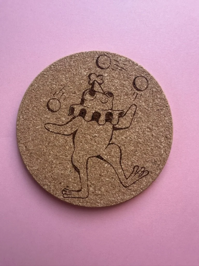 Frog Clown - Coaster