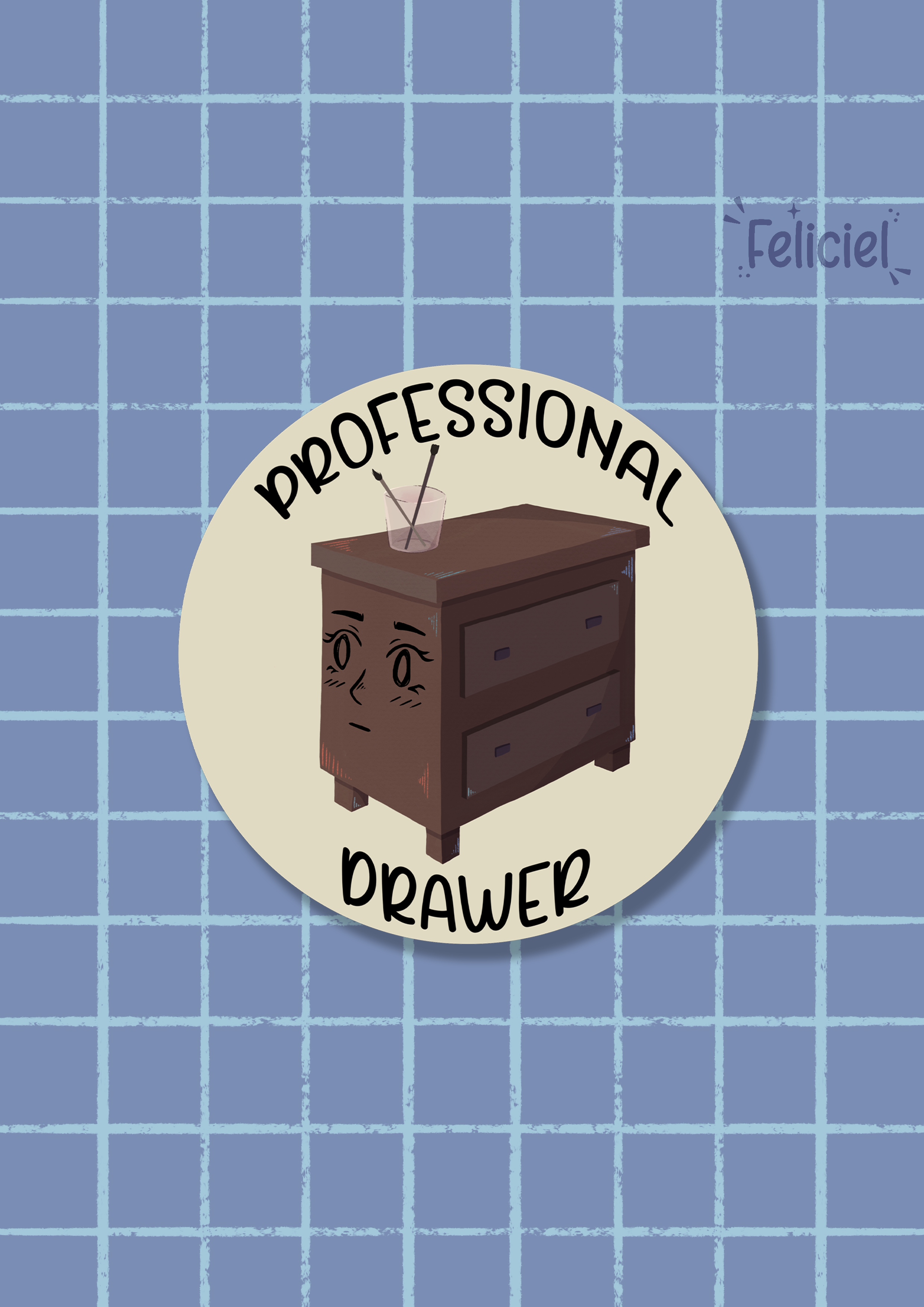 Professional drawer meme - Sticker
