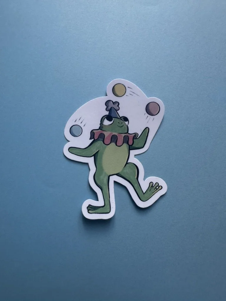 Frog Clown - Sticker