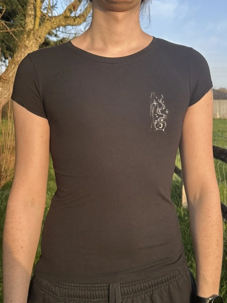Witchy cauldron - S black T-shirt