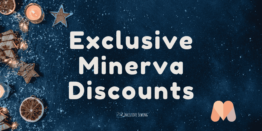 The background is a winter scene with candles and in the foreground is the text 'Exclusive Minerva Discounts'.