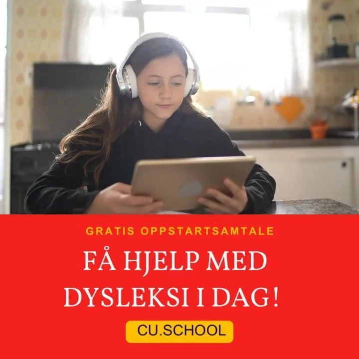 Er du bekymret for ditt barns lese- og skrivevansker? Gratis screeningtest og undervisning med CU School
Er ditt barn frustrert over lesing og skriving? Mange foreldre opplever bekymring når barn sliter med å mestre disse grunnleggende f
