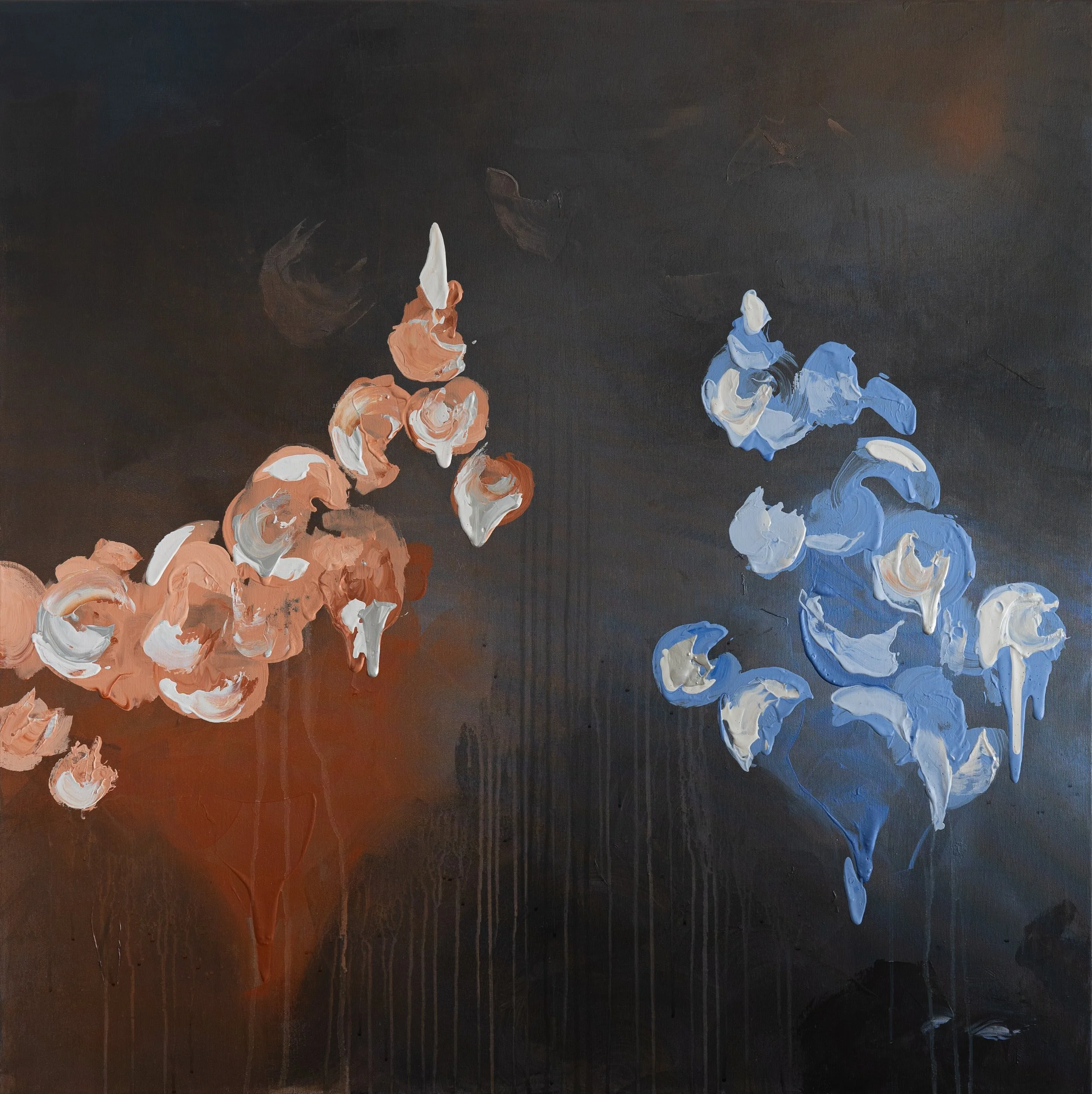 dicotomia abstract artwork acrylics on canvas modern art