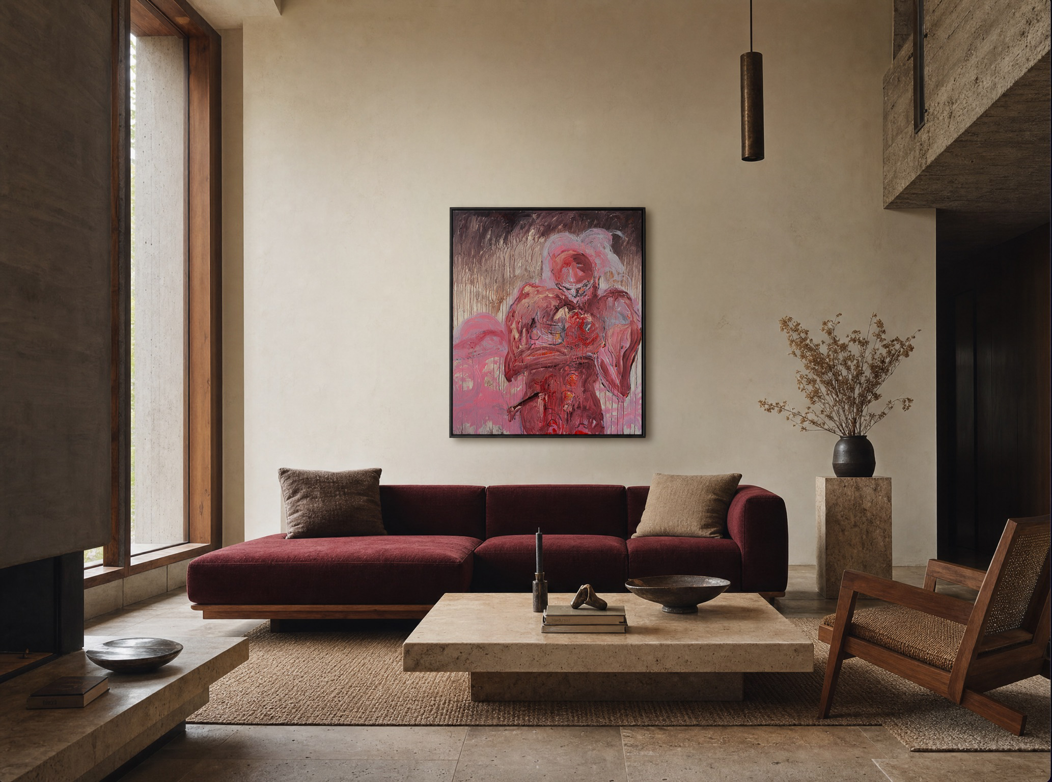 disincarnazione autoritratto 2026 Filippo Mazzasette abstract art modern art contemporary art acrylics on canvas handmade art for living room Künstler Abstrakte Acrylgemälde auf Leinwand moderne Kunstwerke vom Künstler handgemalte abstrakte Kunst onl