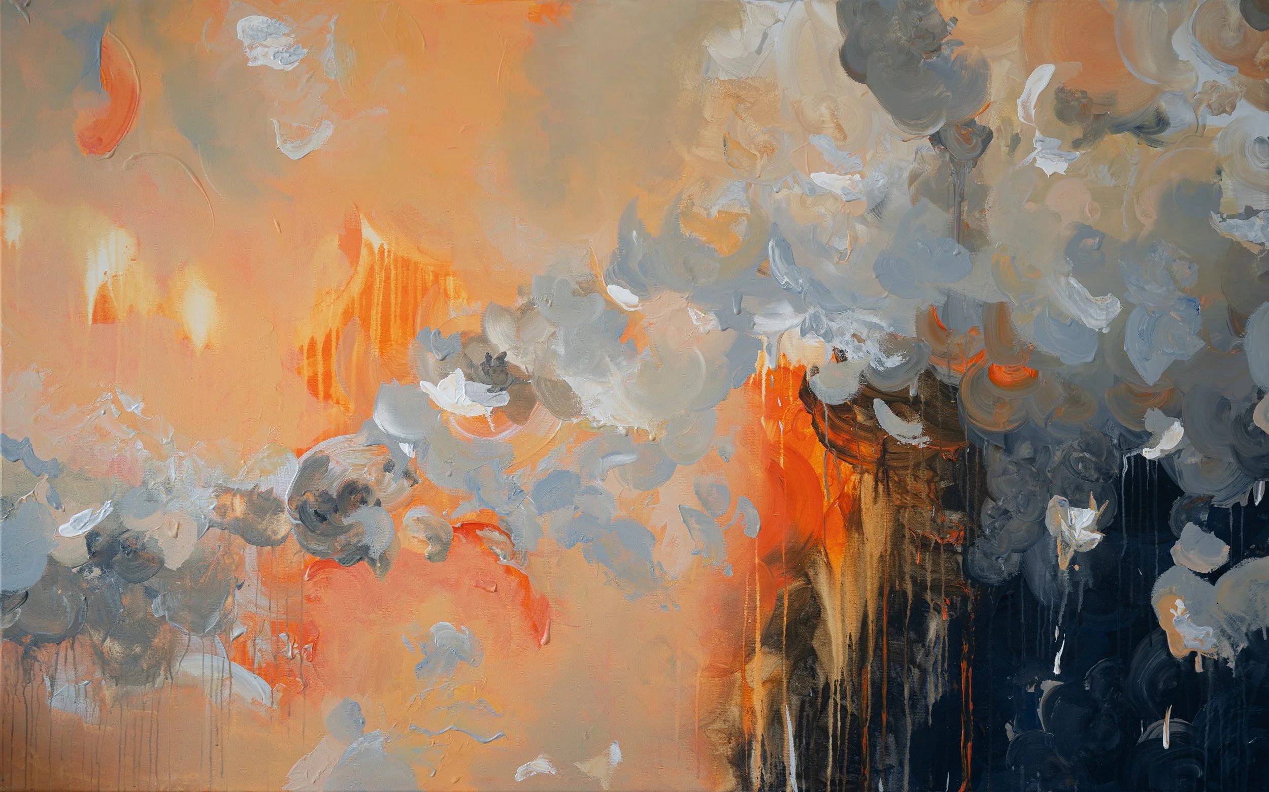 sete insaziabile abstract artwork acrylics on canvas modern art