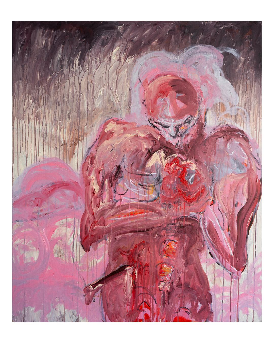 disincarnazione autoritratto 2026 Filippo Mazzasette abstract art modern art contemporary art acrylics on canvas handmade art for living room Künstler Abstrakte Acrylgemälde auf Leinwand moderne Kunstwerke vom Künstler handgemalte abstrakte Kunst onl